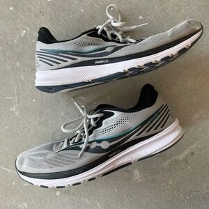 Saucony RIDE 14 mens Size 12.5 Fog Gray‎ S20650-35 athletic sneakers shoes run